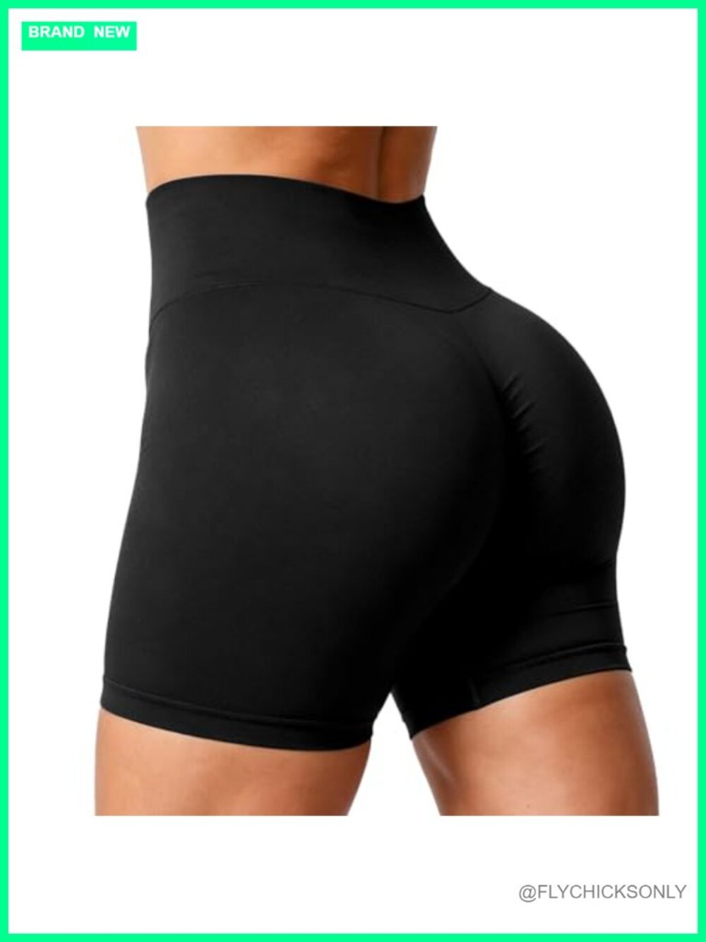 GLFERA Butter-Soft High Waist Biker Shorts 4" Scrunch Butt Lifting Seamless